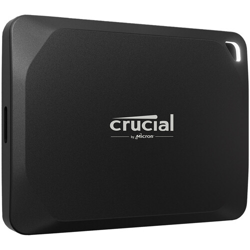 E-commerce image of the Crucial X10 Pro external SSD hard drive