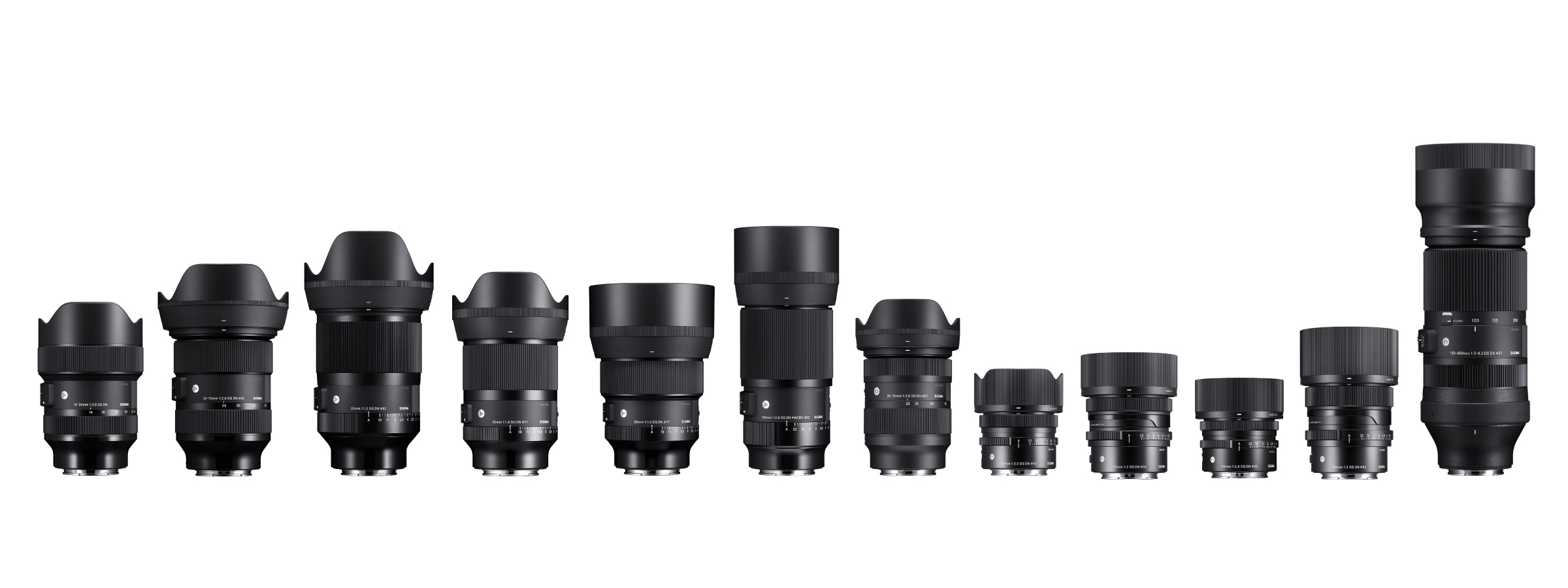 Sigma's lineup for the Sony E-Mouth.